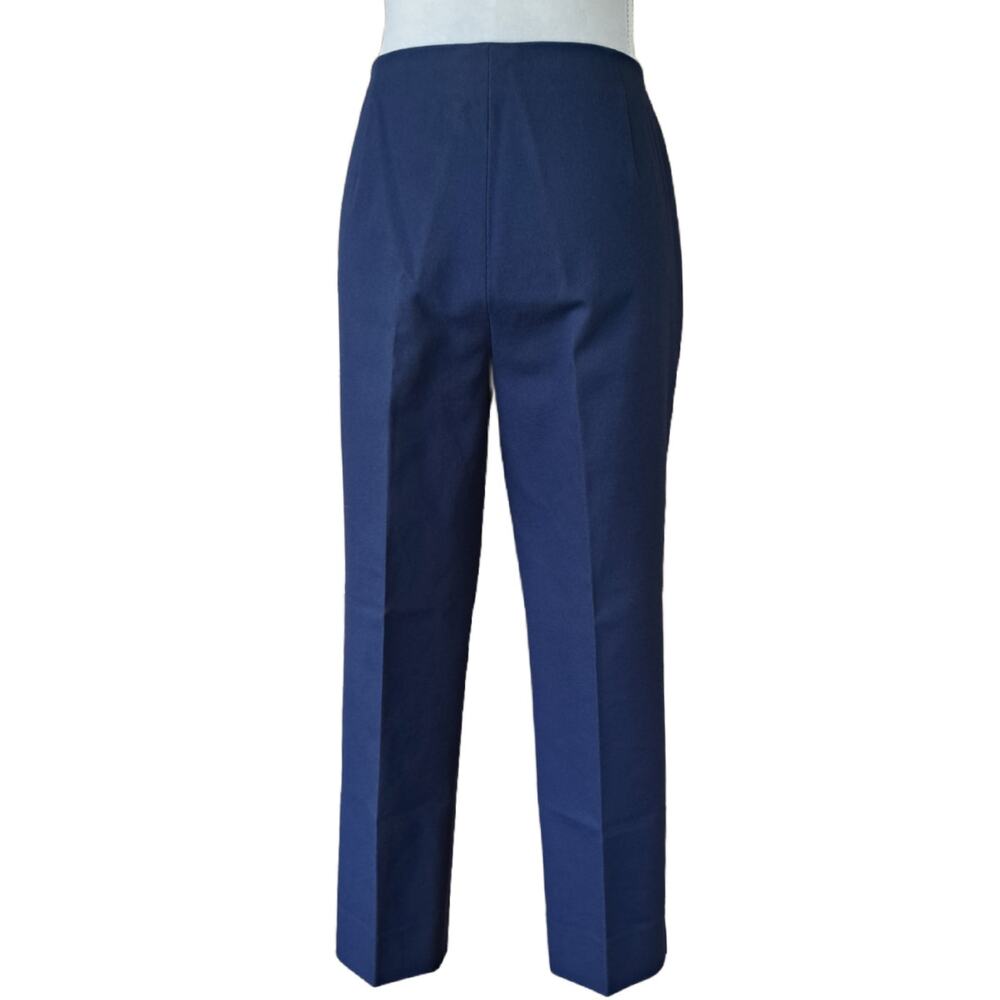 LAFAYETTE 148 Jodhpur Cloth Cropped Pants Size 10 Ink Blue MSRP $489 - Picture 5 of 13